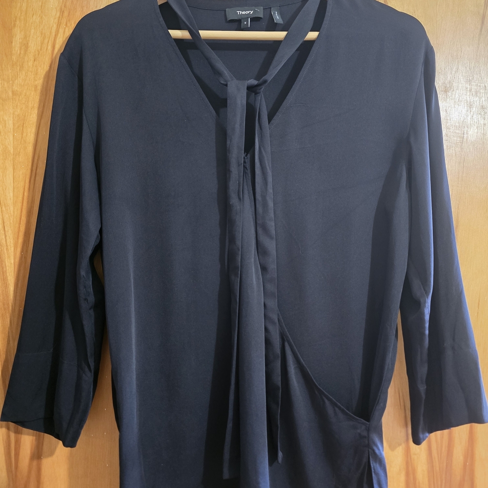 100% Silk Theory Women's Blouse